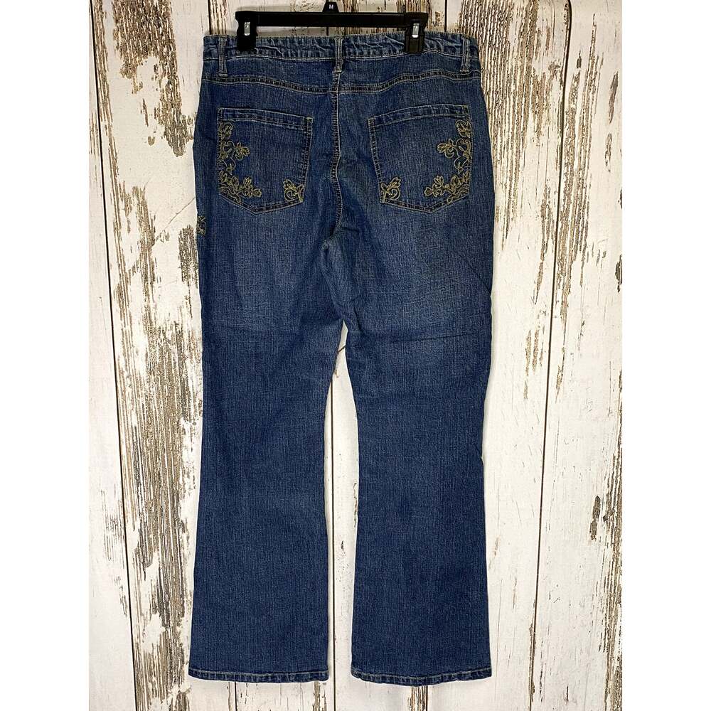 Cato Gold Embroidered Jeans - Picture 2 of 5